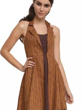Hot Topic Doctor Who 10th Doctor Cosplay Dress Medium Sonic Screwdriver Halter
